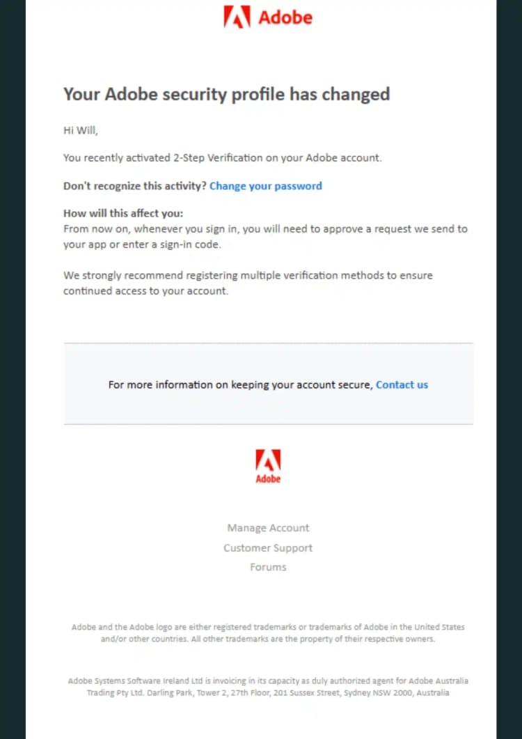 Phishing Template 1