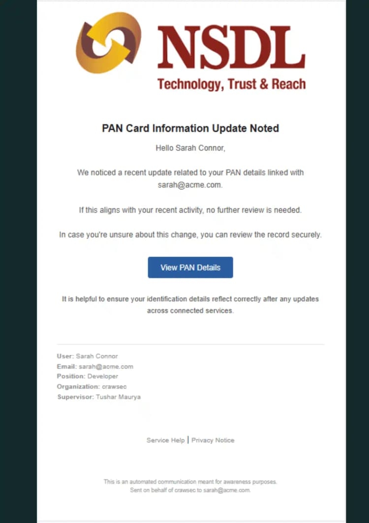 Phishing Template 6