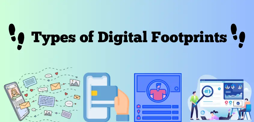 image of types of digital footprint