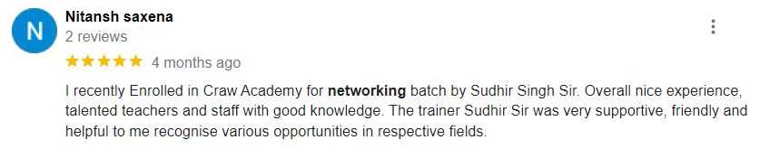 Networking Course Review