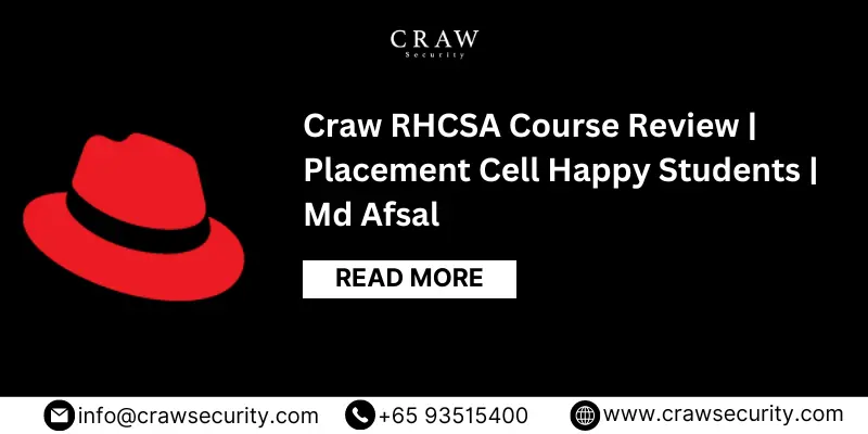 Craw RHCSA Course Review | Placement Cell Happy Students | Md Afsal